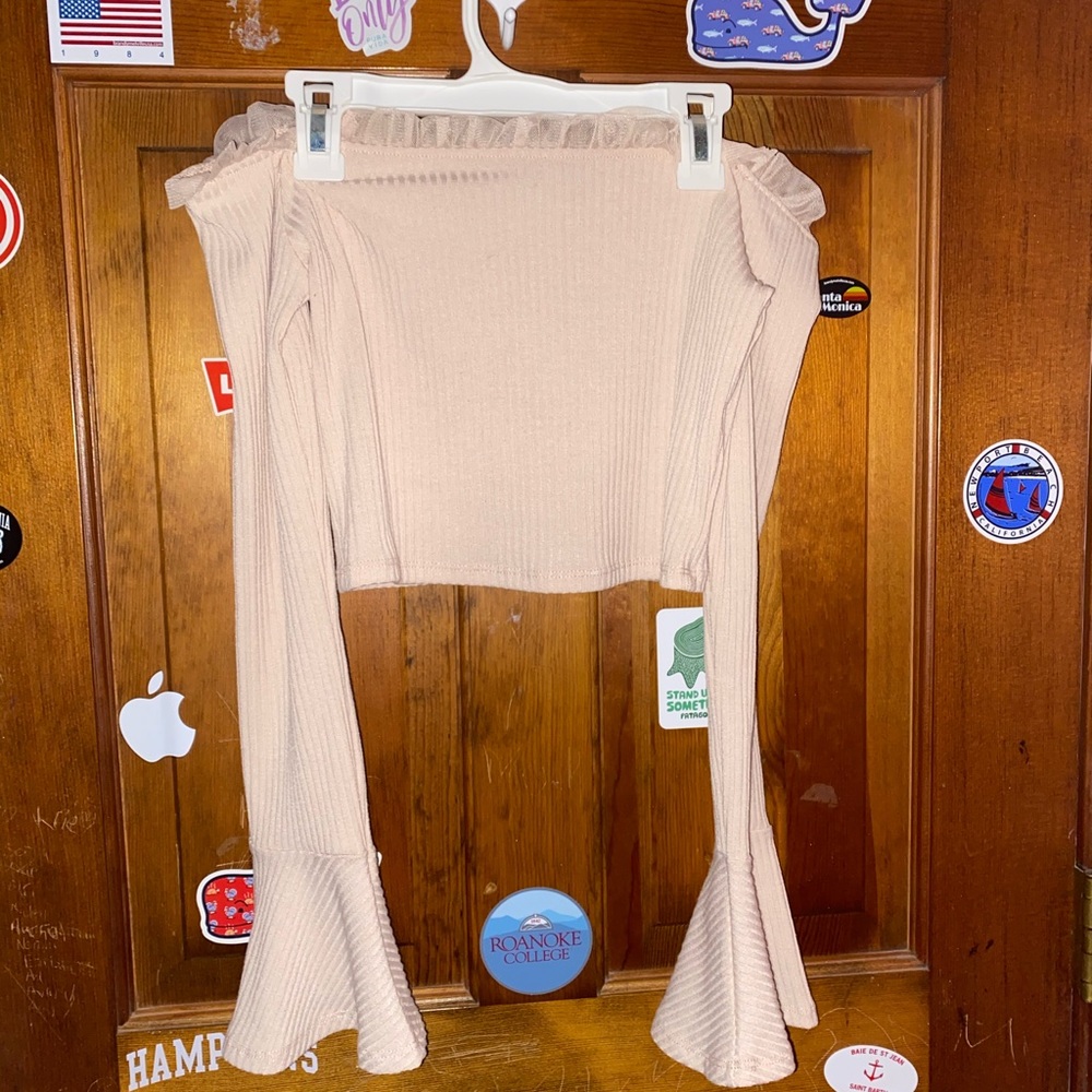 forever 21 long sleeve crop top